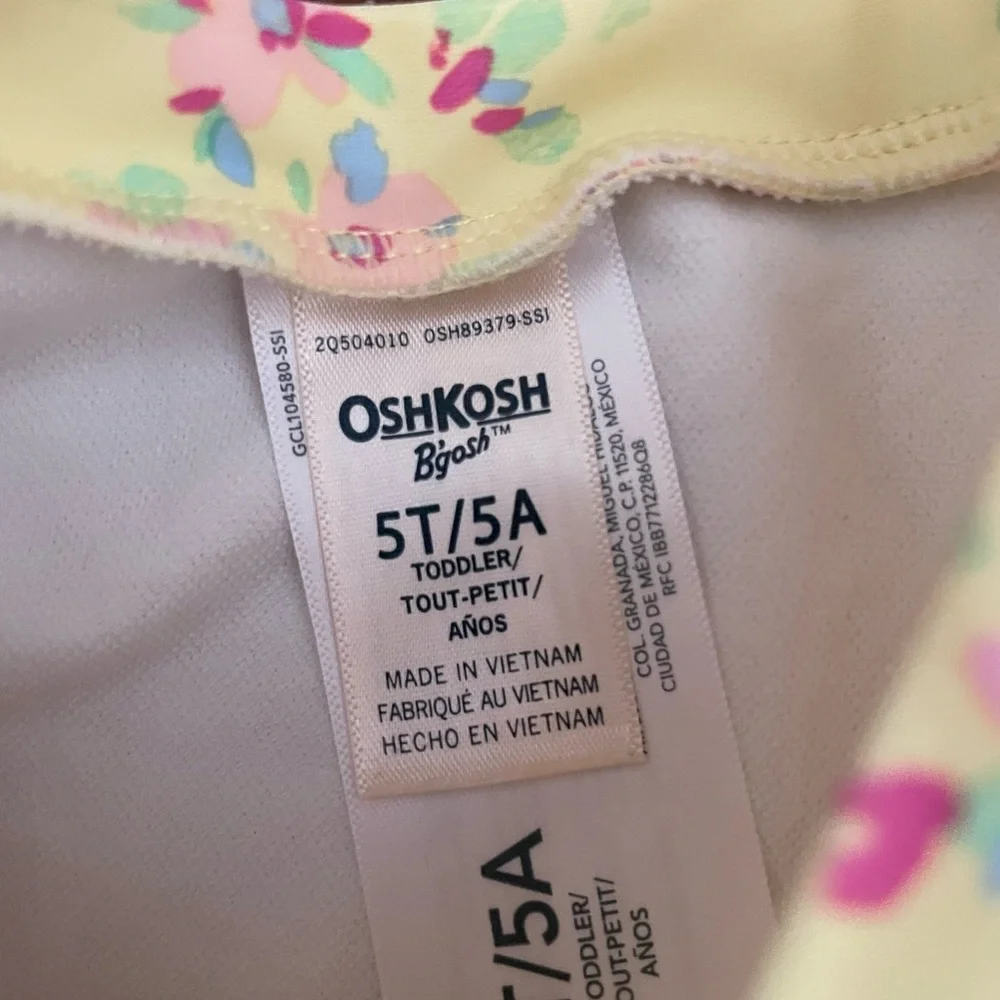 Carters Oshkosh Set of 3 Long Sleeve Swimsuits rushguards